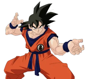 ⚫ Goku Dragon Ball Anime, Goku, Dragon Ball, Super Saiyajin, Luta telegram sticker