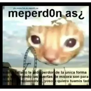😭 meperdon as¿
iler allado te pido perdor de la unica forma
friendo las puertas e micora son para
sidasvolve yoso quiero tuamis tad kucing, meme, maaf, permintaan maaf, lucu telegram sticker
