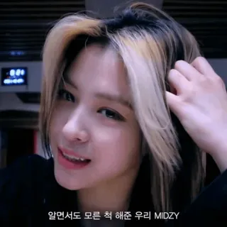 🪁 알면서도 모른 척 해준 우리 MIDZY K-pop, Korean, celebrity, girl, portrait, beauty telegram sticker