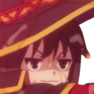 😏 Megumin Konosuba 动漫, 法师, 爆炸, 萝莉, 可爱 telegram sticker