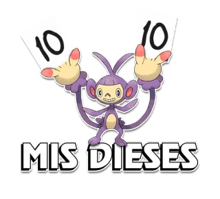 🐒 MIS DIESES pokemon, affe, ambipom, 10 finger, meine zehn whatsapp sticker