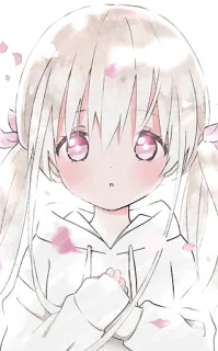 😶 Anime, Gadis, Lucu, Ilustrasi, Seni telegram sticker