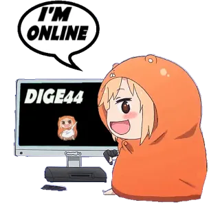 👾 I'M ONLINE whatsapp sticker
