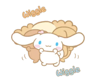 🐰 Cinnamoroll Wiggle Wiggle carino, kawaii, anime, Cinnamoroll, Sanrio telegram sticker