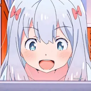 ❤️ garota anime, fofa, kawaii, anime, mangá whatsapp sticker