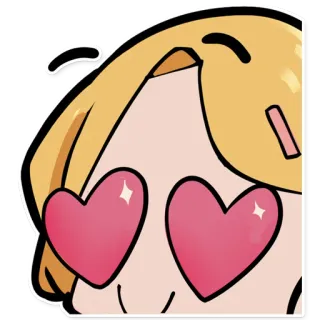 😍 anime, corazones, amor, emoji, afecto, pegatina, dibujos animados telegram sticker
