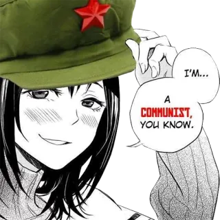 Commie Anime Girls telegram stickers
