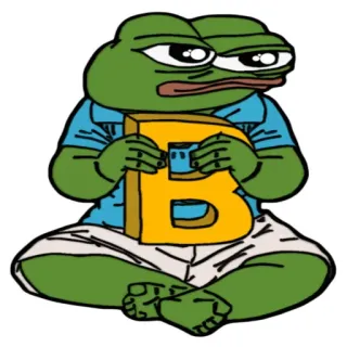🅱️ Pepe the Frog Meme, Sapo, Personagem, Internet, Engraçado whatsapp sticker