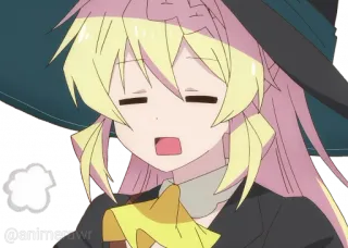 😪 @animerawr anime, character, cartoon telegram sticker