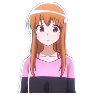 😌 Anime, Fille, Dessin animé, Personnage, Mignon, Manga, Femme telegram sticker