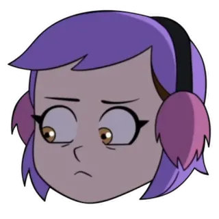 🙁 Amity Blight The Owl House cartoon, amity blight, the owl house, animated character, earmuffs telegram sticker
