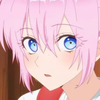 🍧 Anime, süß, Mädchen, pinke Haare, Cartoon, Porträt telegram sticker