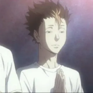 🍙 Nishinoya Yu Haikyuu!! anime, character, haikyuu, nishinoya telegram sticker