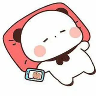 🐻 可爱, 睡觉, 动物, 熊, 卡通, 萌, 困 telegram sticker