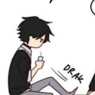 🐈‍⬛️ DRAK Cartoon, Sticker, Comic, Figur, Person whatsapp sticker