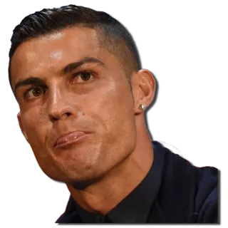 😏 Cristiano Ronaldo voetbal, voetballer, atleet, speler, sport telegram sticker