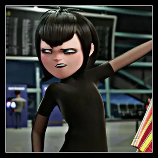 🌸 Mavis Dracula Hotel Transylvania Mavis, Drácula, Hotel Transilvânia, desenho animado, animado, personagem de filme telegram sticker