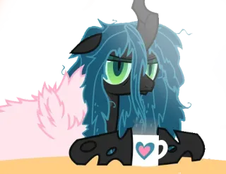 🤯 Queen Chrysalis My Little Pony pony, cartoon, queen chrysalis, tv show, animation telegram sticker