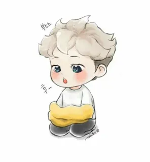 🍭 북스 Chibi, Niedlich, Cartoon, Zeichnung, Illustration, Figur telegram sticker
