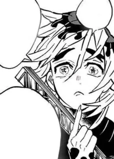 🌟 Douma Demon Slayer 动漫, 鬼灭之刃, 童磨, 漫画, 反派 whatsapp sticker