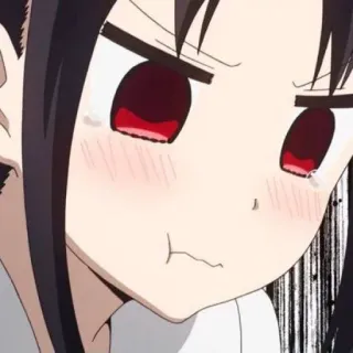 😡 Kaguya Shinomiya Kaguya-sama: Love Is War Аниме, Кагуя, Кагуя-сама, Синомия, Любовь - это война, Милый, Каваий telegram sticker