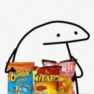 😋 FlorkofCows, Cemilan, Makanan, Cheetos, Hitato, Keripik kentang, Keripik telegram sticker