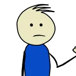 🤔 Cartoon, Personne, Doigt d'honneur, Offensant whatsapp sticker
