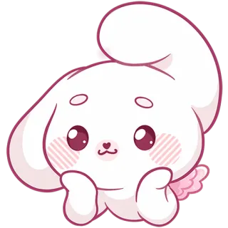 🙂 kawaii, cute, character, cartoon, sticker telegram sticker