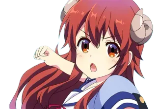 👊 Shamiko Machikado Mazoku อนิเมะ, สติกเกอร์, น่ารัก, ปีศาจ, ผู้หญิง, ชามิโกะ, สาวน้อยจอมเวทมนตร์ whatsapp sticker