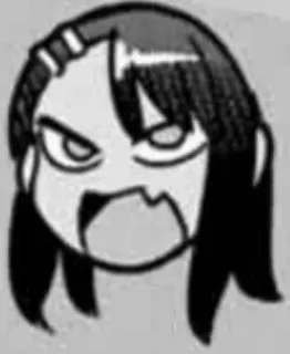 😠 Nagatoro Don't Toy with Me, Miss Nagatoro Nagatoro, Anime, Manga, Ausdruck, Cartoon, Wütend telegram sticker