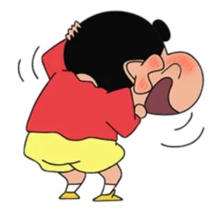 😝 Shin-chan Crayon Shin-chan Dibujo animado, Anime, Divertido, Enfadado, Frustrado telegram sticker