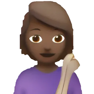 🥑 Emoji, Donna, Gesto offensivo telegram sticker