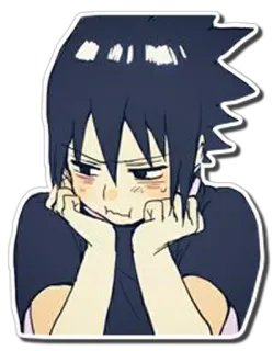 😤 Sasuke Uchiha Naruto Anime, Manga, Sasuke, Naruto, Kreskówka telegram sticker