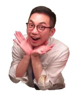 🤗 persona, hombre, gafas, retrato, cara, expresión telegram sticker