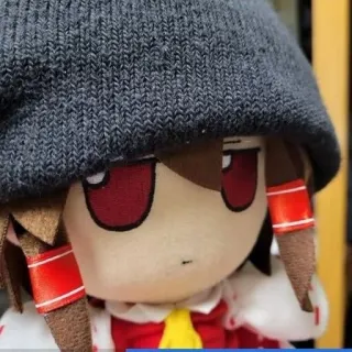 😎 Reimu Hakurei Touhou Project Аниме, Плюш, Милый, Touhou Project, Reimu Hakurei telegram sticker