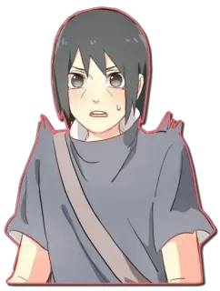 😰 Itachi Naruto 动漫, 角色, 贴纸, 火影忍者, 鼬 telegram sticker