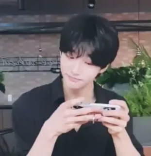 🐹 homme, jouer, téléphone, appel vidéo, jeux mobile telegram sticker