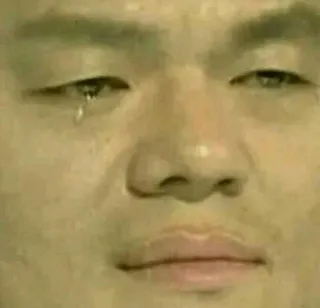 😢 crying, sad, emotion, face, tear, meme telegram sticker