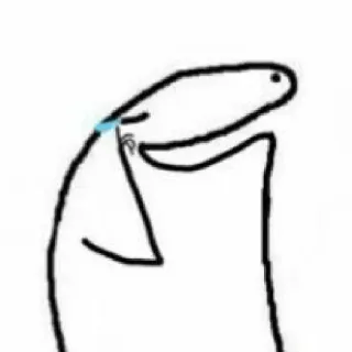 😀 huilen, cartoon, verdrietig, meme, florkofcows telegram sticker