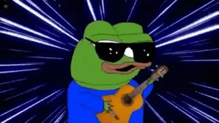 🕺 Pepe the Frog Pepe, Frosch, Meme, Internet-Meme, Cartoon, Gitarre, Sonnenbrille whatsapp sticker