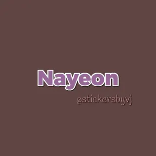 🐰 Nayeon Nayeon
@stickersbyvj K-pop, Nayeon, Twice, cantora, adesivo whatsapp sticker