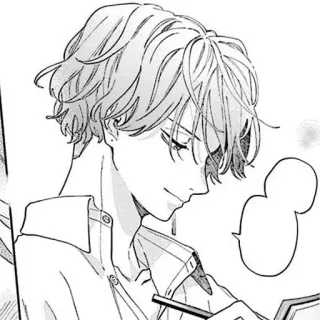 🍳 Anime, Mangá, Menino, Arte, Desenho, Esboço telegram sticker