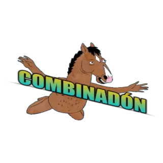 😃 COMBINADÓN cavalo, animal, desenho animado, adesivo, Combinadon whatsapp sticker