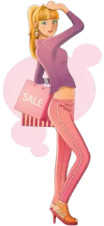 🛍 SALE shopping, sale, fashion, woman telegram sticker