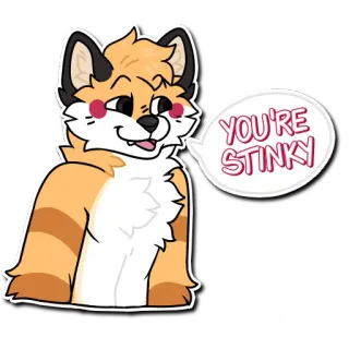 😏 YOU'RE STINKY telegram sticker