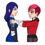 🤗 Vi Arcane Вай, Кейтлин, Аркейн, Лига Легенд, ЛГБТ, Прайд telegram sticker