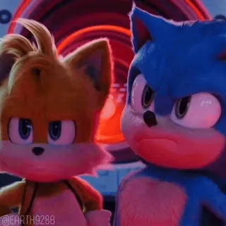 😠 Sonic EARTH9288 Sonic the Hedgehog, Tails, Sonic, Videospiel, Film, Zeichentrick telegram sticker