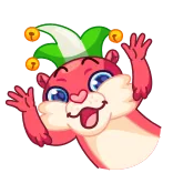 🤡 Dessin animé, Loutre, Jongleur, Mignon, Animal, Enjoué telegram sticker