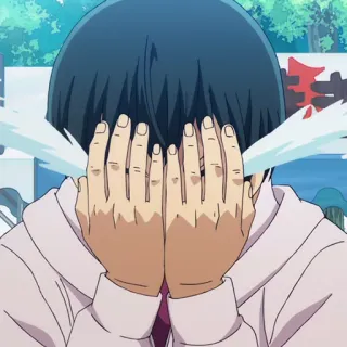 ⚓️ chorando, anime, triste, lágrimas, emoção telegram sticker