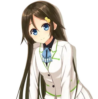 🙂 Anime, Ragazza, Uniforme, Scuola, Personaggio, Carino telegram sticker